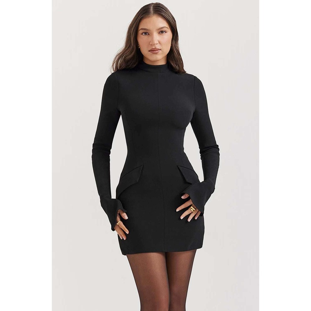 House of CB Mahalia Mini Dress Black Large New With Tags